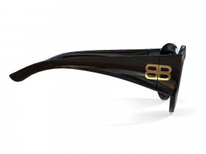 Balenciaga Hourglass Round Sunglasses 3Dモデル