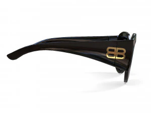Balenciaga Hourglass Round Sunglasses 3D Model