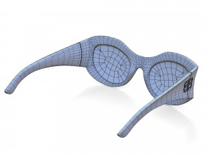 Balenciaga Hourglass Round Sunglasses 3Dモデル