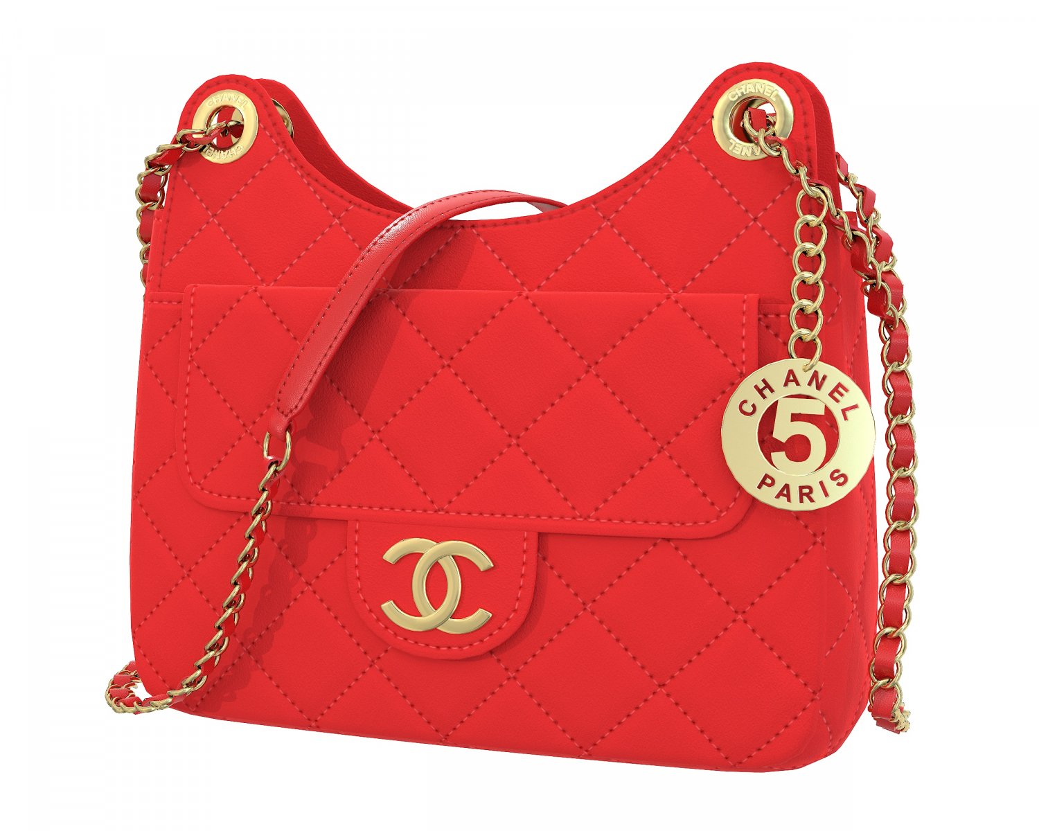 Chanel Small Hobo Bag 3D Model in Clothing 3DExport