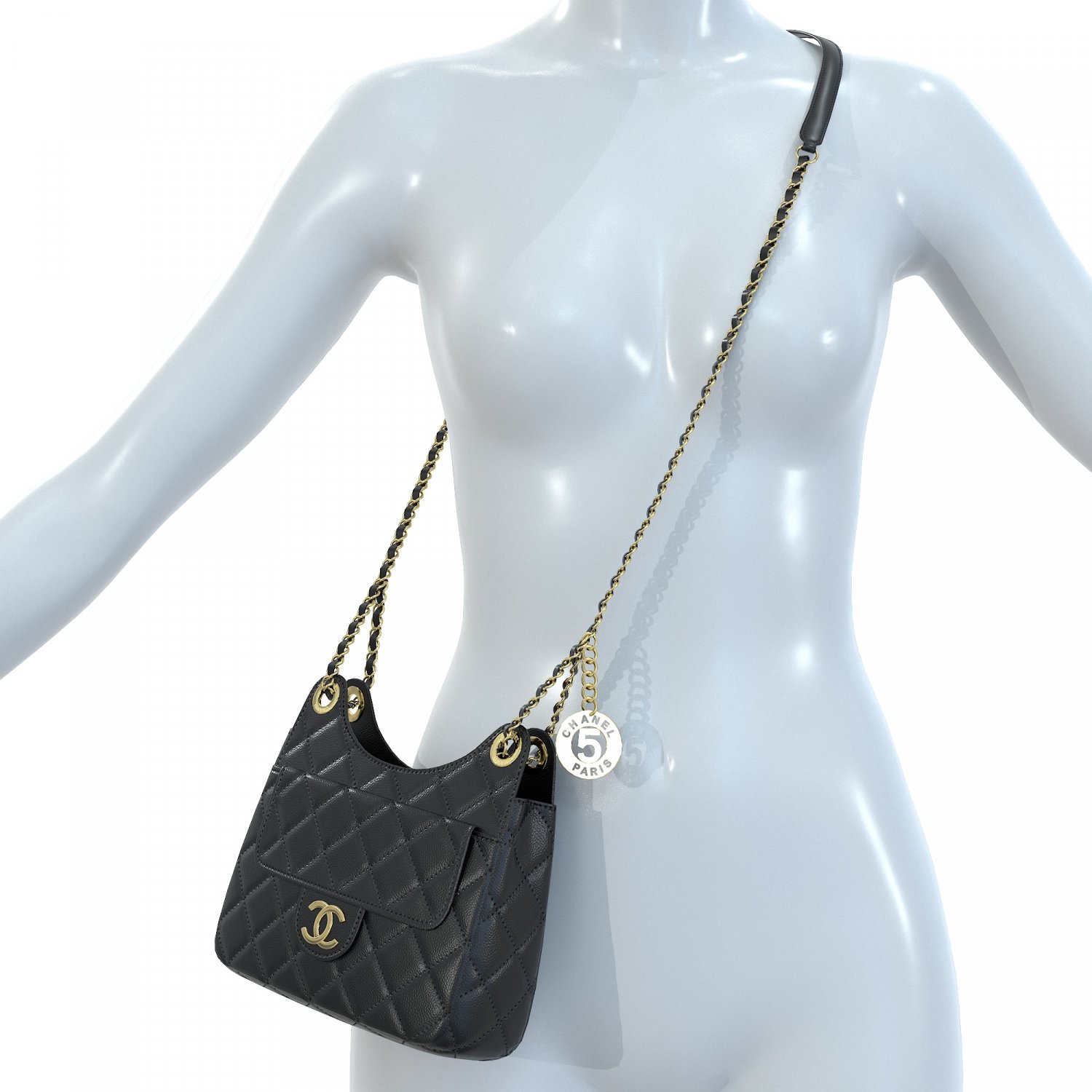 3D Model Collection Chanel Hobo Bag VR / AR / low-poly