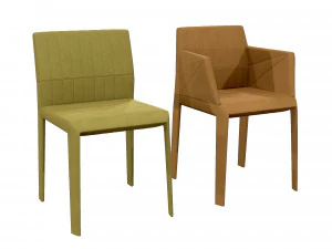 Linge Roset - Facett Dining Armchair and Chair 3D Model