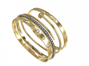 Bracelets Jewelry Fashion Set 1 3D Model