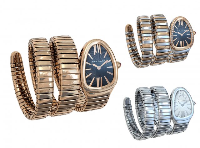 Serpenti watch Model 3D .c4d .max .obj .3ds .fbx .stl .blend 