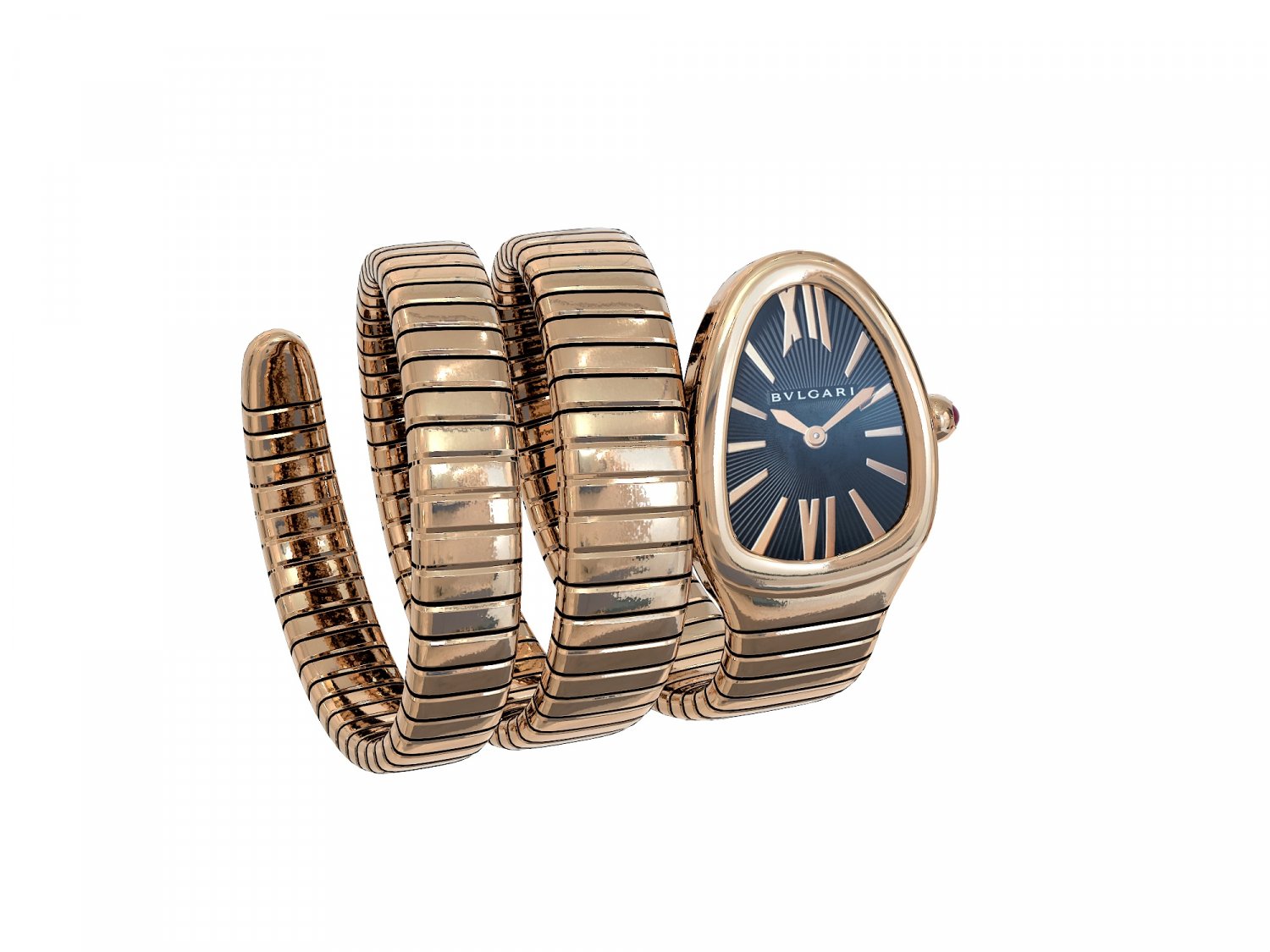 Bvlgari serpenti top watch black