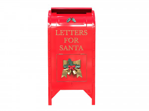 Santa Christmas Mailbox for Letters 3D Model