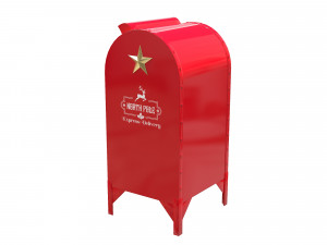 Santa Christmas Mailbox for Letters 3D Model