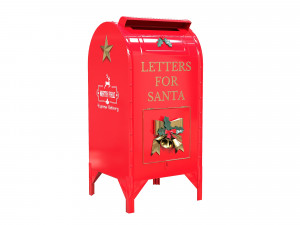Santa Christmas Mailbox for Letters 3D Model