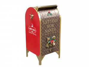 Santa Christmas Mailbox for Letters 3D Model