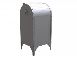 Santa Christmas Mailbox for Letters 3D Model