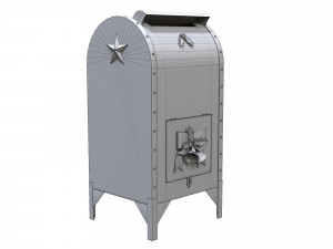 Santa Christmas Mailbox for Letters 3D Model