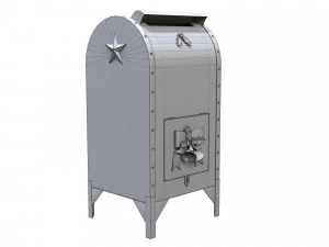 Santa Christmas Mailbox for Letters 3D Model