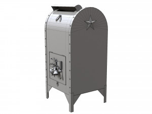 Santa Christmas Mailbox for Letters 3D Model