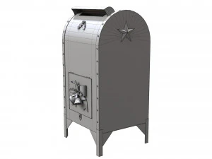 Santa Christmas Mailbox for Letters 3D Model