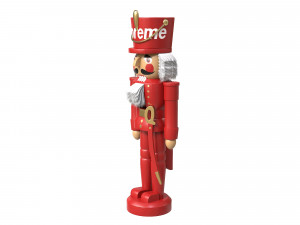 Nutcracker Wooden Soldier Figures Christmas Toy 3D Model