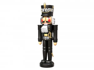 Nutcracker Wooden Soldier Figures Christmas Toy 3D Model