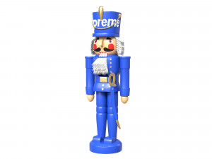 Nutcracker Wooden Soldier Figures Christmas Toy 3D Model