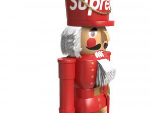 Nutcracker Wooden Soldier Figures Christmas Toy 3D Model