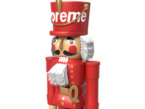 Nutcracker Wooden Soldier Figures Christmas Toy 3D Model