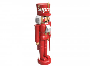 Nutcracker Wooden Soldier Figures Christmas Toy 3D Model