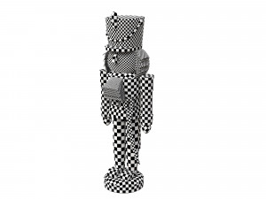 Nutcracker Wooden Soldier Figures Christmas Toy 3D Model