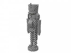 Nutcracker Wooden Soldier Figures Christmas Toy 3D Model