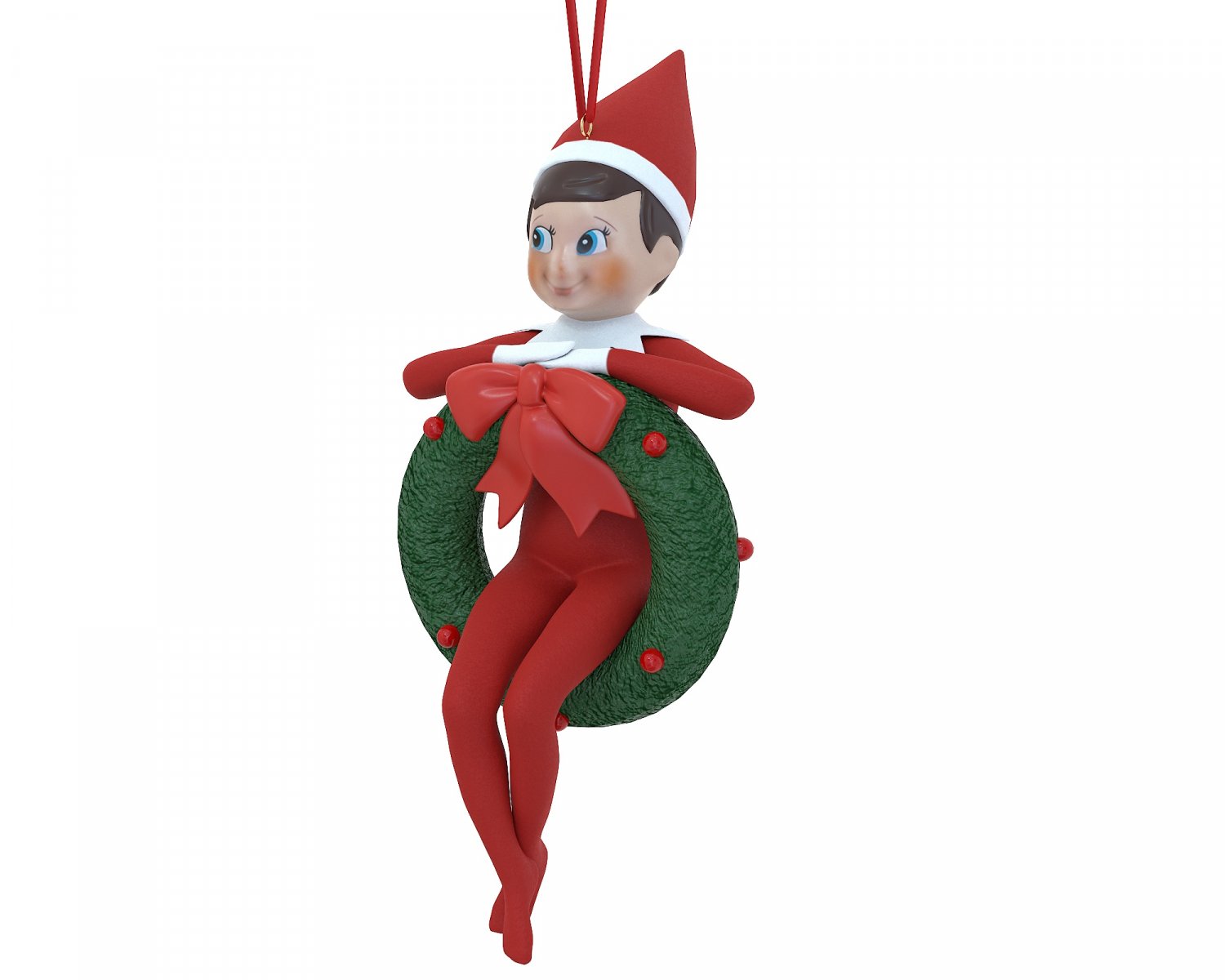 Elf Christmas Tree Toy 3D Модель in Рождество 3DExport