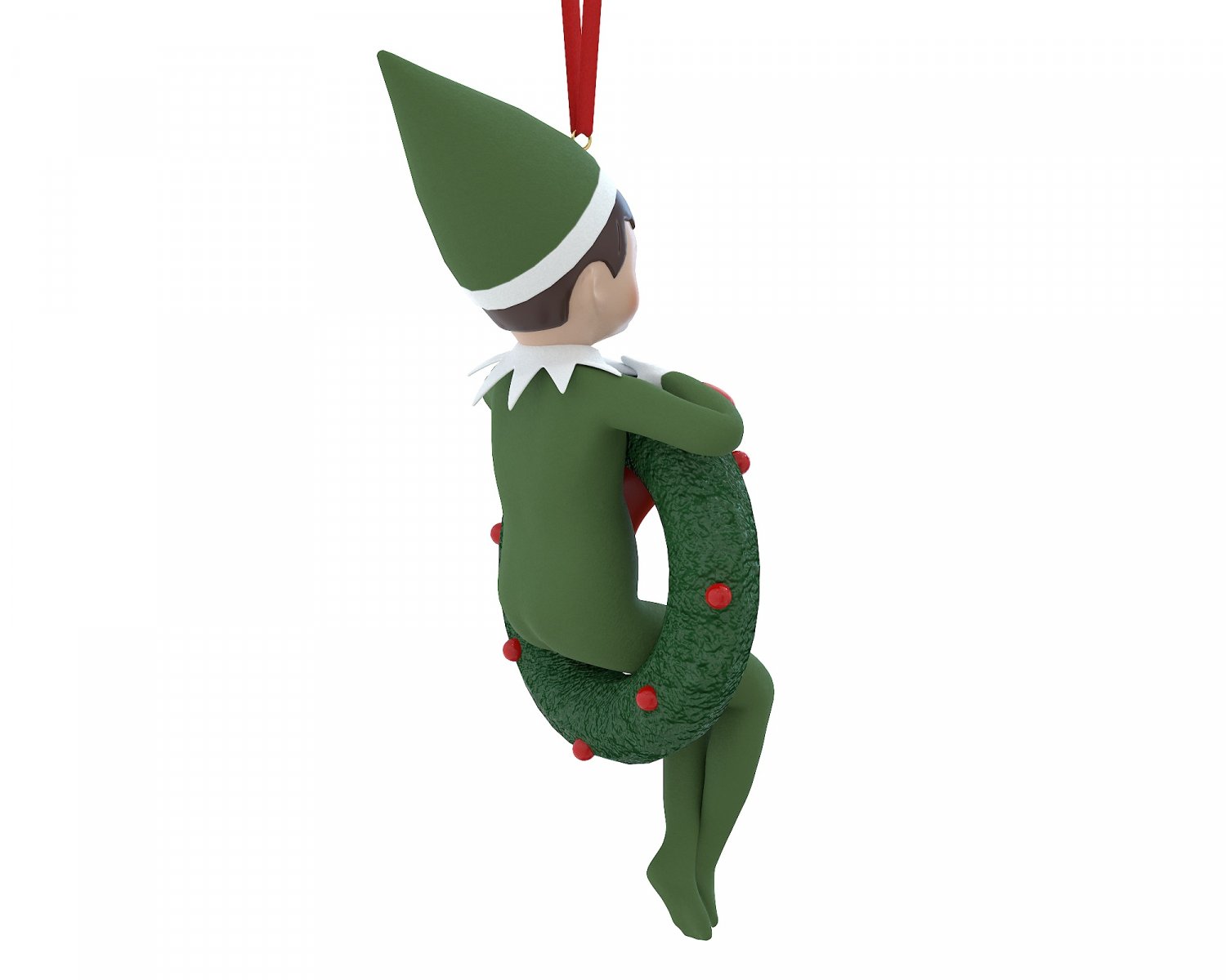 Elf Christmas Tree Toy 3D Модель in Рождество 3DExport