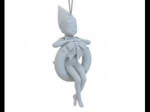 Elf Christmas Tree Toy 3D Model