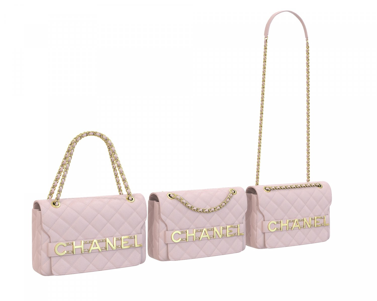 Chanel front online logo flap bag