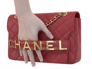 Front Logo Flap Bag Red 3D मॉडल