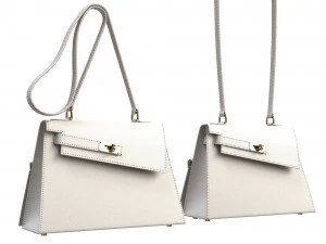 Kelly Sellier 20 en D&eacute;sordre Blanc Modèle 3D