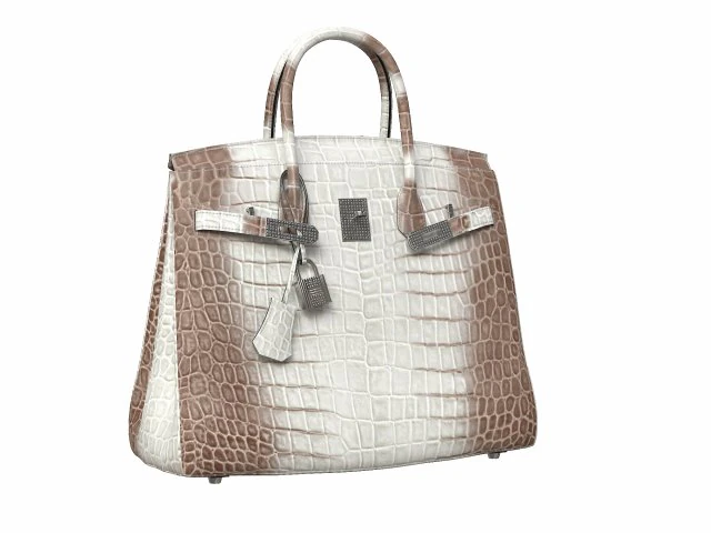 Bag Alligator White 3D Model .c4d .max .obj .3ds .fbx .stl .blend