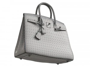 Bag Brown Alligator 3D Model