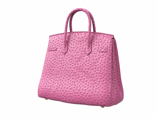 Hermes pink ostrich on sale birkin bag