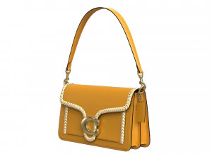 Tabby Ornament Shoulder Bag Yellow 3D Model