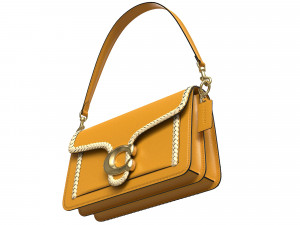 Tabby Ornament Shoulder Bag Yellow 3D 模型