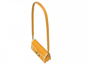 Tabby Ornament Shoulder Bag Yellow 3D 模型