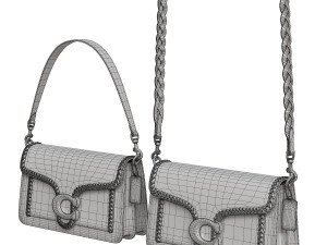Tabby Ornament Shoulder Bag Yellow 3D 模型