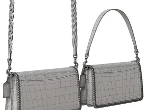 Tabby Ornament Shoulder Bag Yellow 3D Model