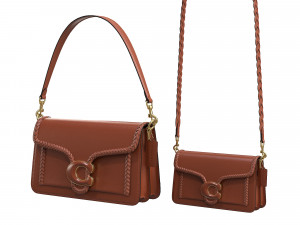 Tabby Ornament Shoulder Bag Brown 3D मॉडल
