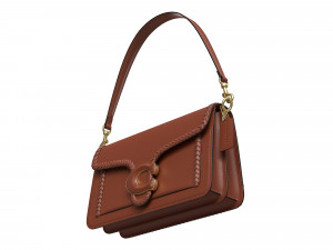Tabby Ornament Shoulder Bag Brown Modelo 3D