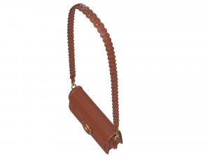 Tabby Ornament Shoulder Bag Brown Modelo 3D