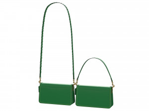 Tabby Ornament Shoulder Bag Brown 3D Model