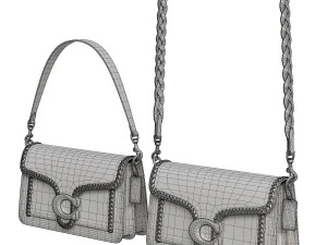 Tabby Ornament Shoulder Bag Brown 3D Model