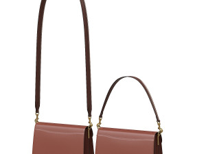 Tabby Shoulder Bag Brown 3D-Modell