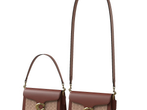 Tabby Shoulder Bag Brown 3D-Modell