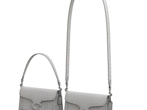 Tabby Shoulder Bag Brown 3D Model