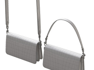 Tabby Shoulder Bag Brown 3D-Modell