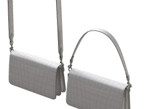 Tabby Shoulder Bag Brown 3D Model